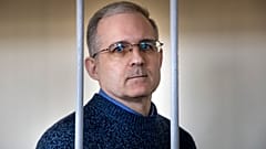 FILE- In this Aug. 23, 2019, file photo, Paul Whelan, a former U.S. marine who was arrested for alleged spying in Moscow on Dec. 28, 2018