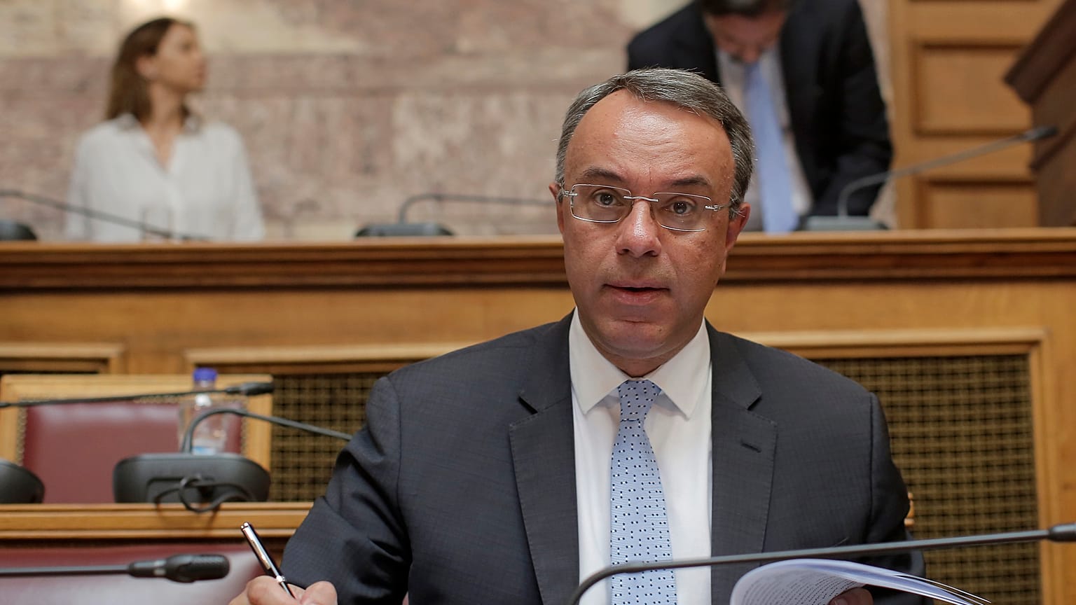 Ο Υπουργός Οικονομικών της Ελλάδας Χρήστος Σταϊκούρας