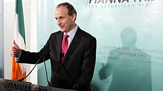 Michael Martin, leader of Fianna Fáil at a press conference in Dublin, Ireland on Jan. 26, 2010