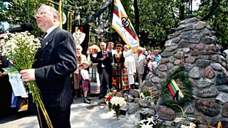 Первый председатель сейма Литвы (1990-1992) Витаутас Ландсбергис (архив)