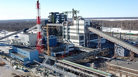 Estonia's state of the art Enefit280 oil shale refinery pictured in March 2013.
