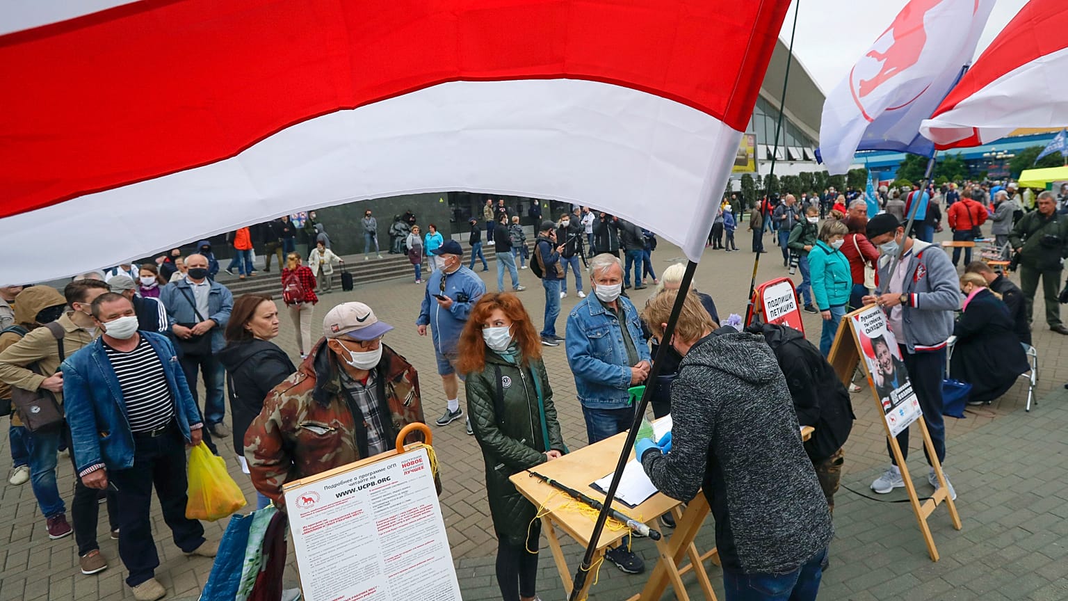 Weißrussland: Protest gegen Verhaftung von Oppositionspolitikern