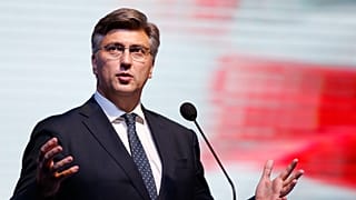 Croatia's Prime Minister Andrej Plenkovic in Mostar, Bosnia (October, 2018.)