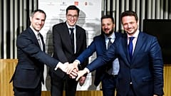 A V4 országok főpolgármesterei a Szabad Városok Paktumának megkötésekor