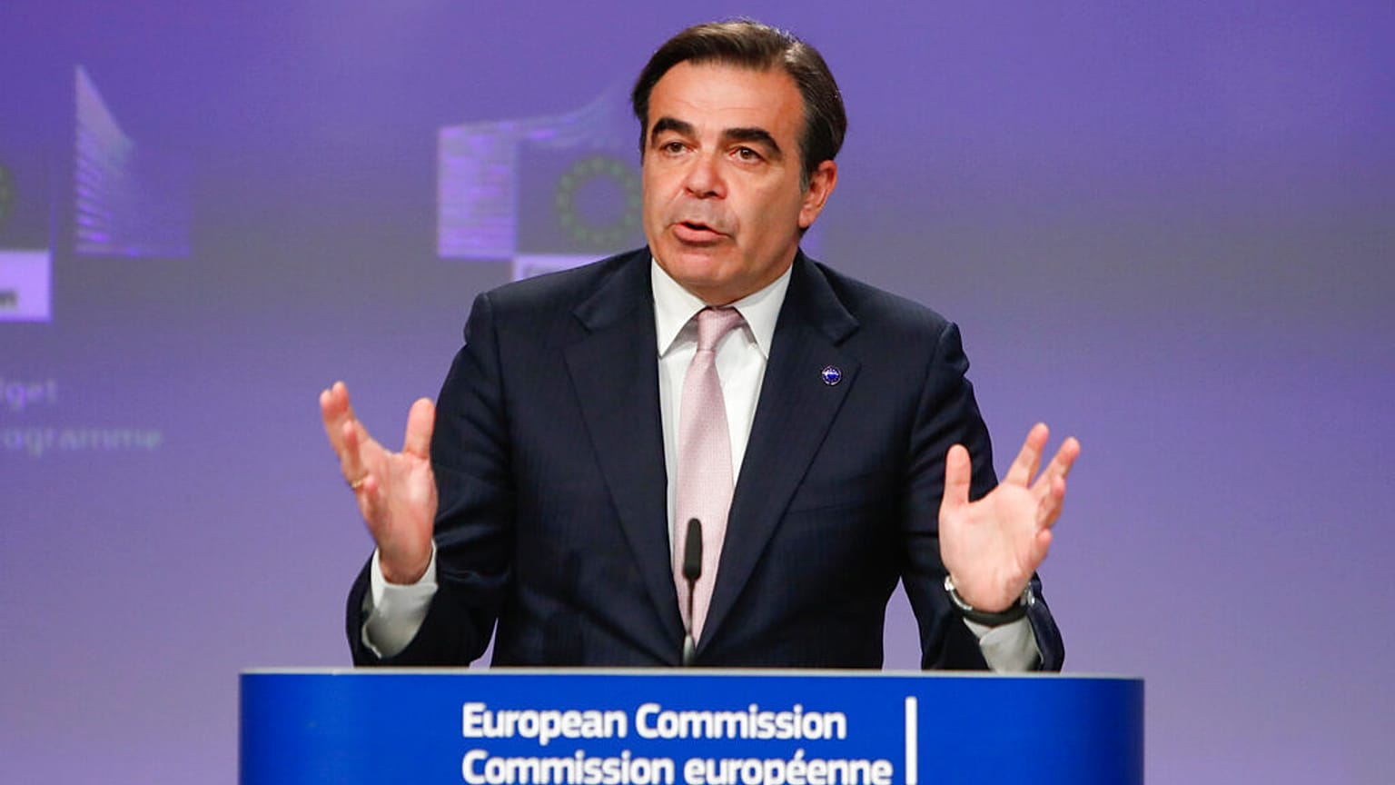 European Commissioner for Promoting our European Way of Life Margaritas Schinas 