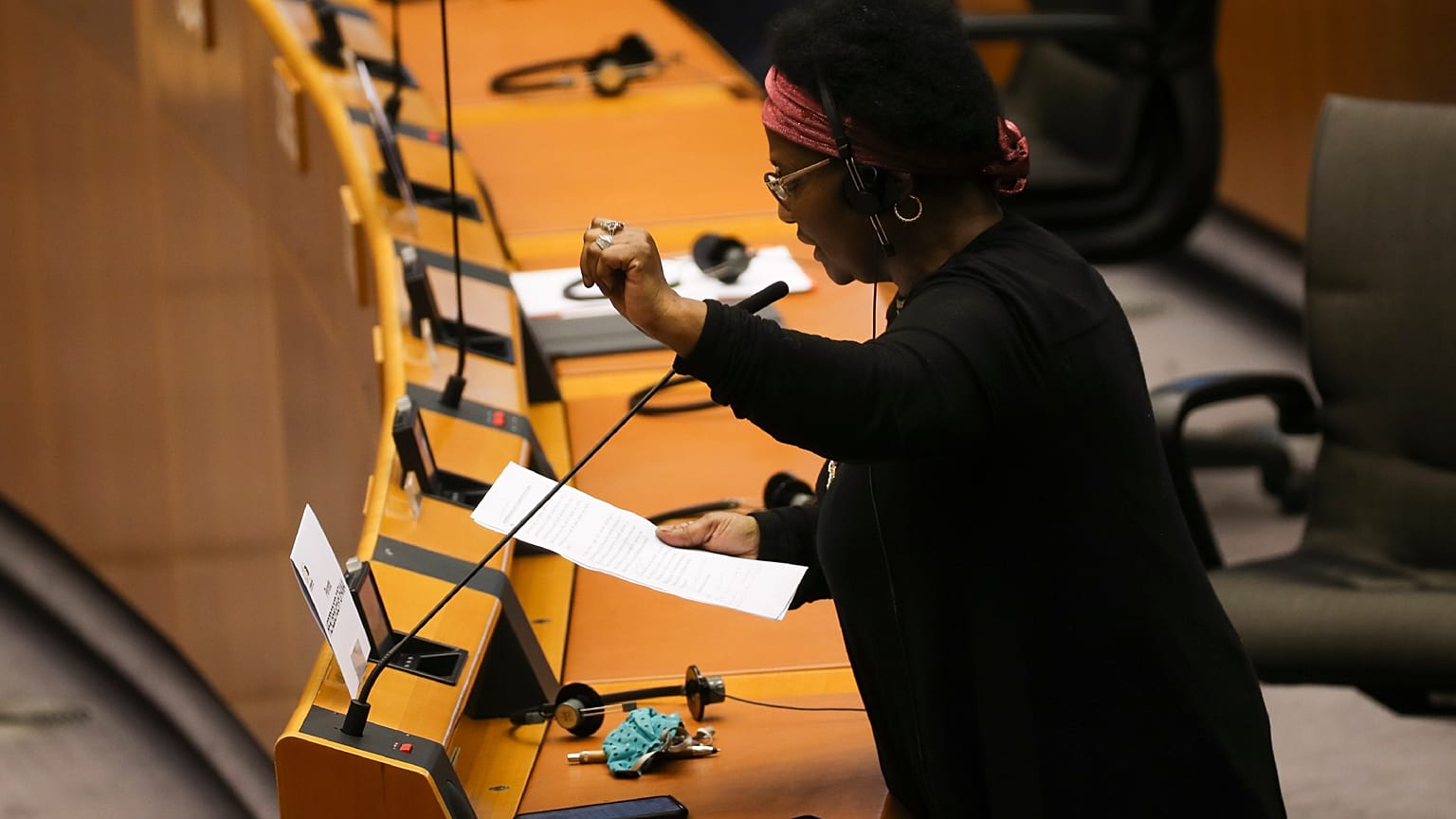 La eurodiputada Pierrette Herzberger-Fofana