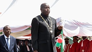 Le nouveau président du Burundi Evariste Ndayishimiye lors de son investiture