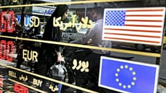  Window of an exchange shop in downtown Tehran, Iran