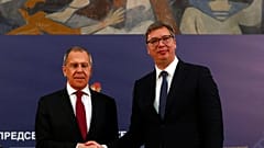Rusya Dışişleri Bakanı Sergey Lavrov, ve Sırbistan Cumhurbaşkanı Aleksandar Vucic