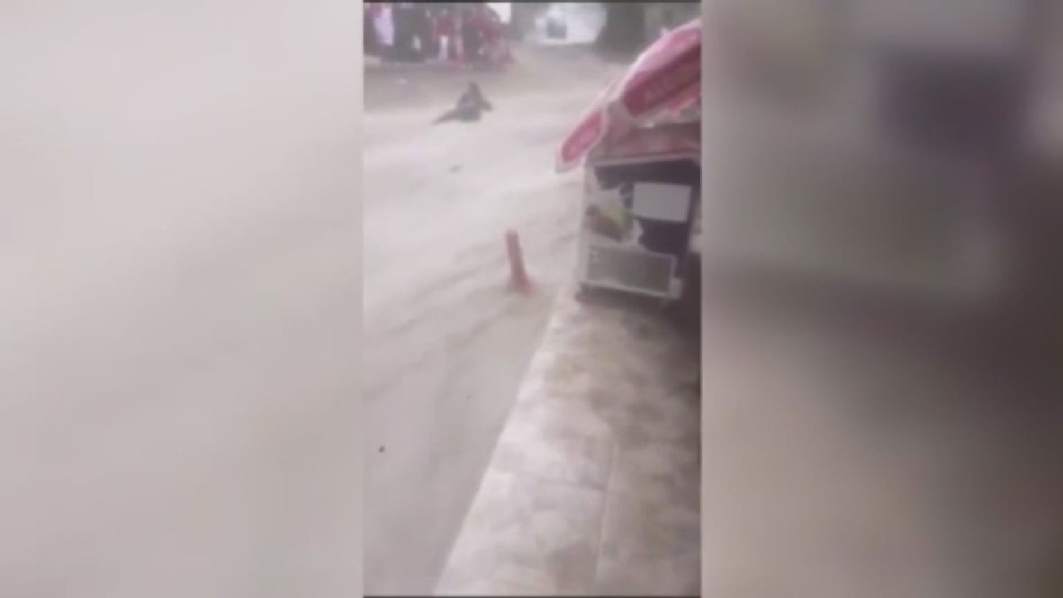 شاهد.. إنقاذ سيدة جرفتها السيول في بورصة التركية