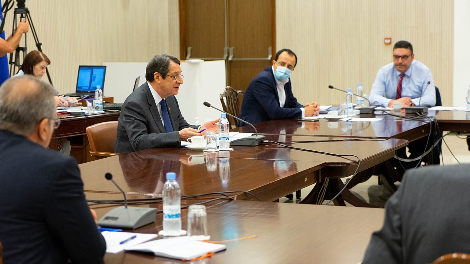 Πρόεδρος Αναστασιάδης συνάντηση με επιδημιολογική ομάδα