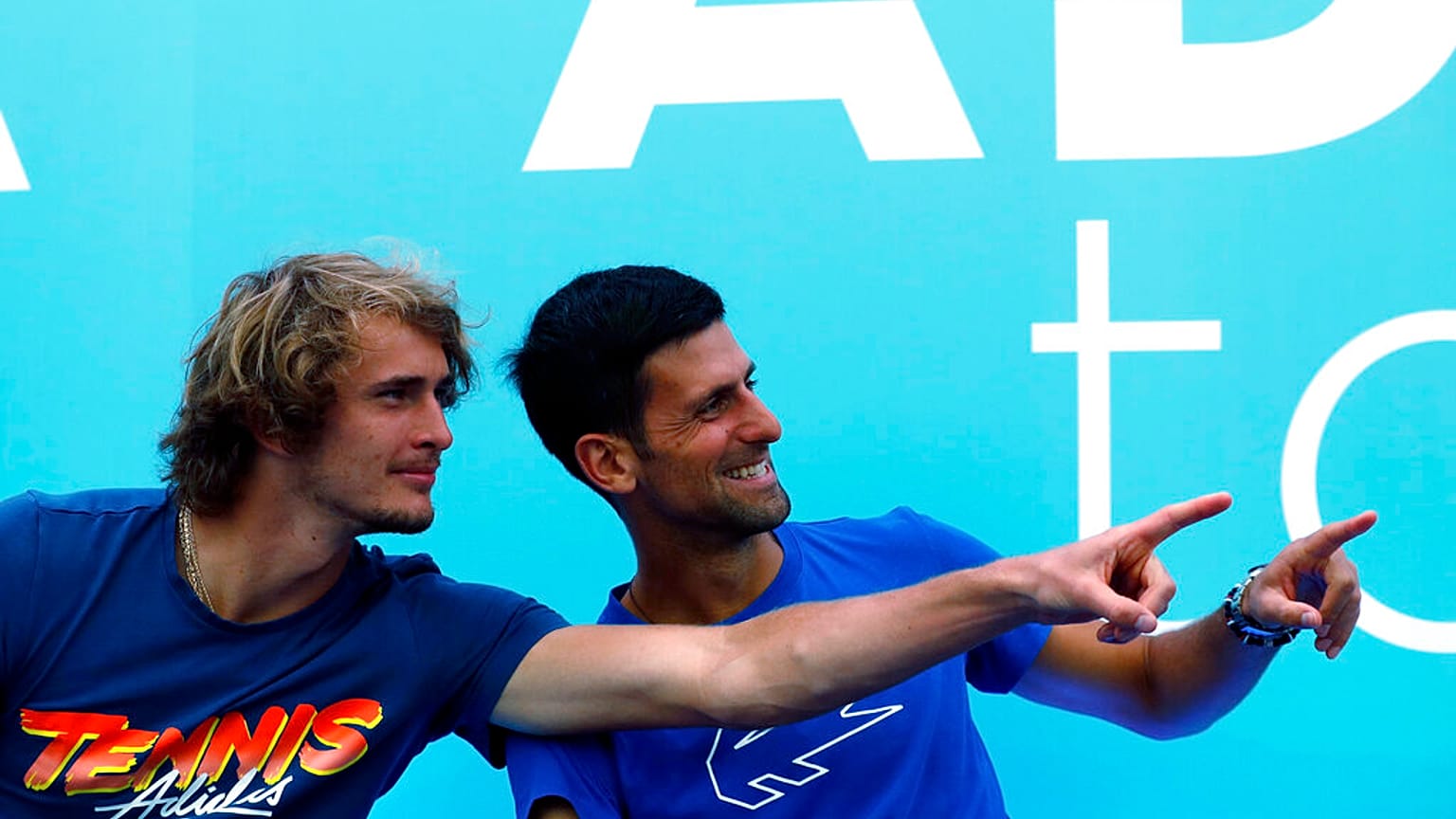 Alexander Zverev és Novak Djokovics