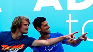 Alexander Zverev és Novak Djokovics