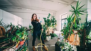 Aistė Virketė rescues plants that no one wants at her plant shelter in Lithuania.