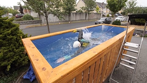 Hynes swimming