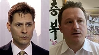 Michael Kovrig (sol) ve Michael Spavor