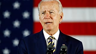 Joe Biden, egykori alelnök, a Demokrata Párt elnökjelöltje