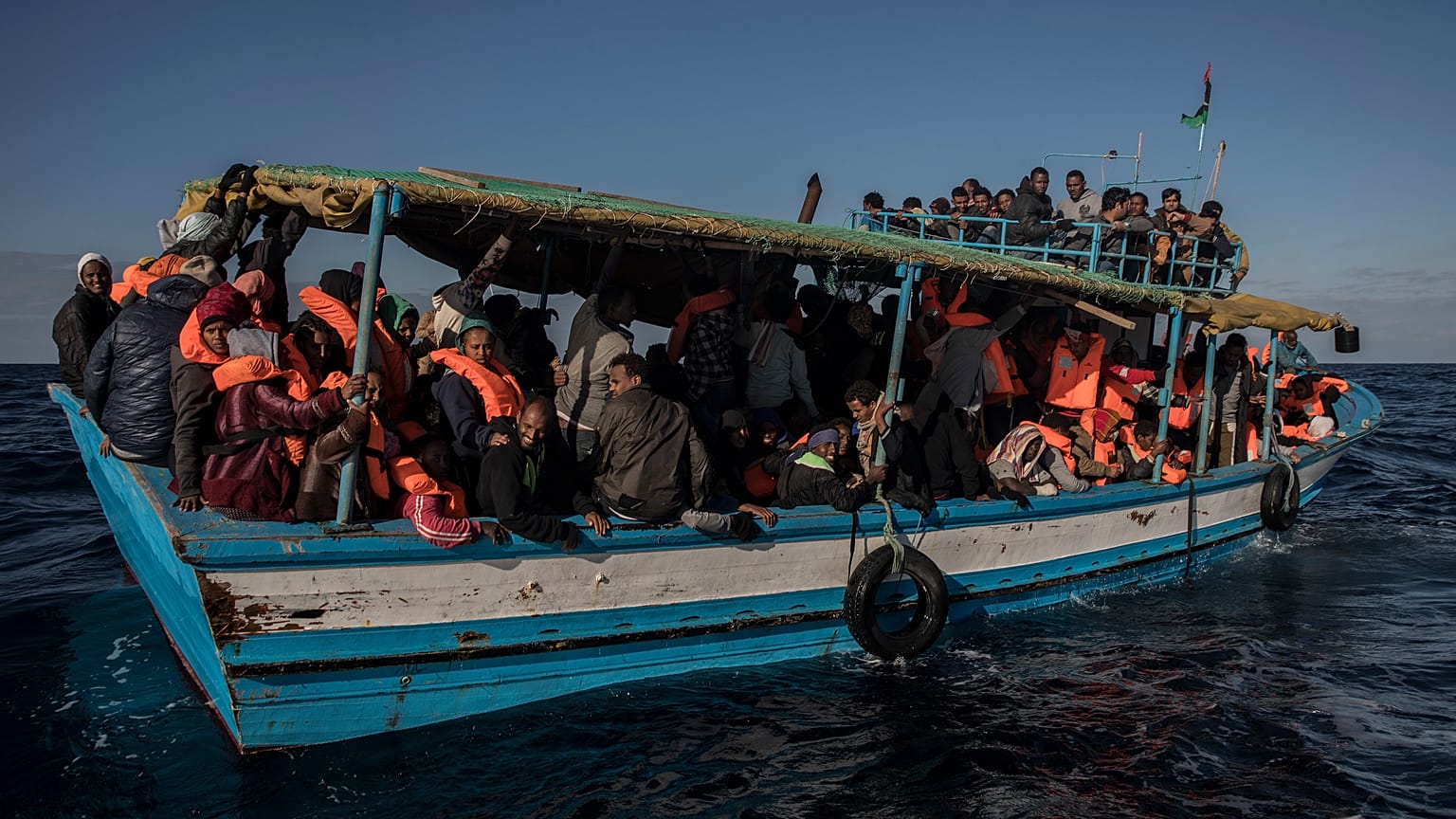 Avrupa'ya ulaşmaya çalışan Afrikalı göçmenler