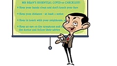 Mr. Bean em campanha da OMS