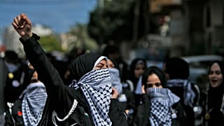 من المظاهرات ضد ضم أراض من الضفة الغربية