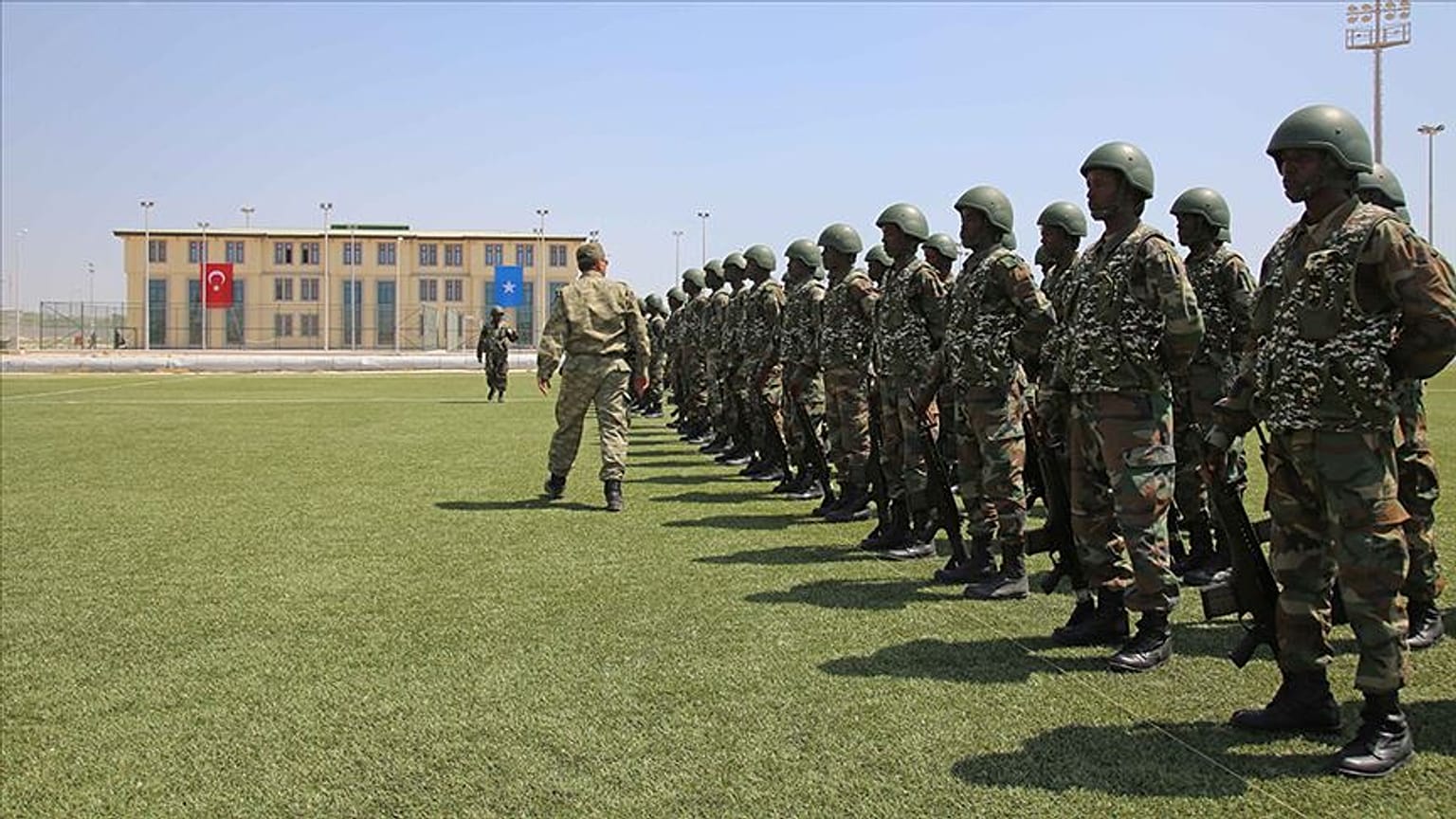 Somali'de askerlere eğitim/ Arşiv