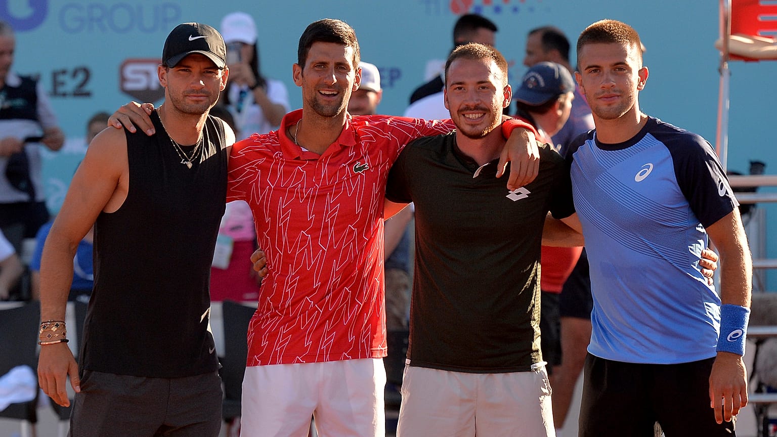 Dimitrov, Djokovic, Troicky e Coric