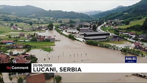 Heavy rain causes floods in Serbia and Bosnia & Herzegovina