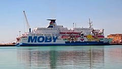 Schiff Moby Zaza mit 28 Covid-19 infizierten Migranten vor Sizilien