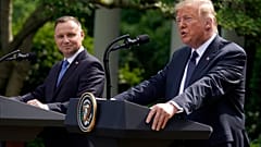 "I don't think we've ever been closer to Poland than right now," Trump said. 