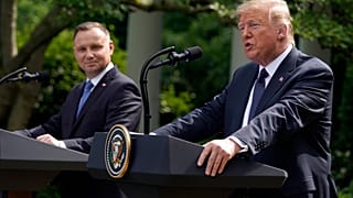 "I don't think we've ever been closer to Poland than right now," Trump said.