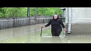 Пострадавшая жительница села Стрелецкий Кут (Украина)