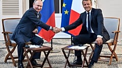 Встреча Макрона и Путина в Брегансоне. 19 августа 2019 года