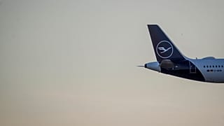 Heck eines A321 der Lufthansa in Frankfurt.