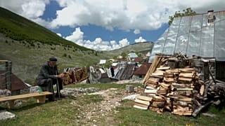 Älterer Mann in Lukomir