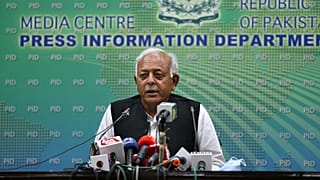 Pakistan's aviation minister Ghulam Sarwar Khan 