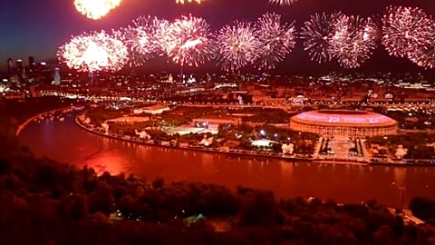 Feuerwerk über Moskau: 75 Jahre Sieg über Nazideutschland
