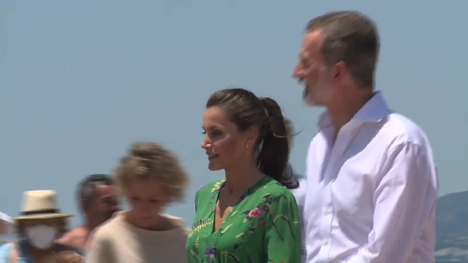 Los reyes durante su estancia en Palma