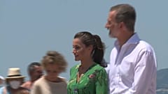 Los reyes durante su estancia en Palma