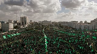 Gazze Şeridi'nde gösteri düzenleyen Hamas taraftarları (arşiv)