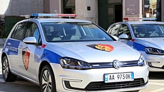 The suspect was arrested at his home in Koxhaj, around 30 kilometers west of the capital, Tirana.