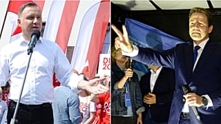 Poland President Andrzej Duda and opposition challenger Rafal Trzaskowski, who is Warsaw's mayor