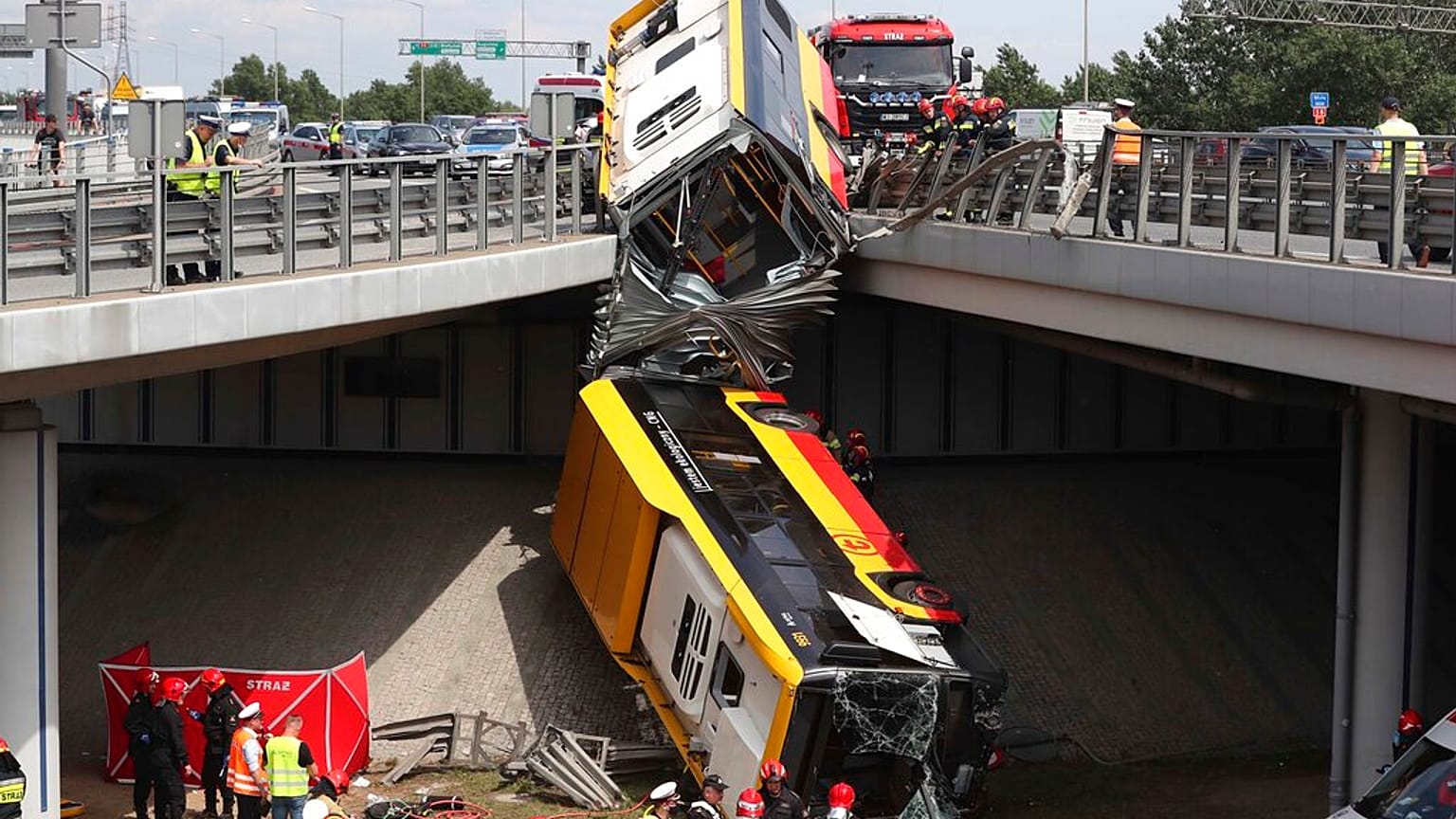 Buszbaleset Varsóban