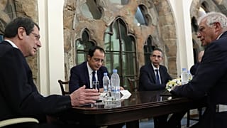 Αναστασιάδης και Μπορέλ στο Προεδρικό Μέγαρο