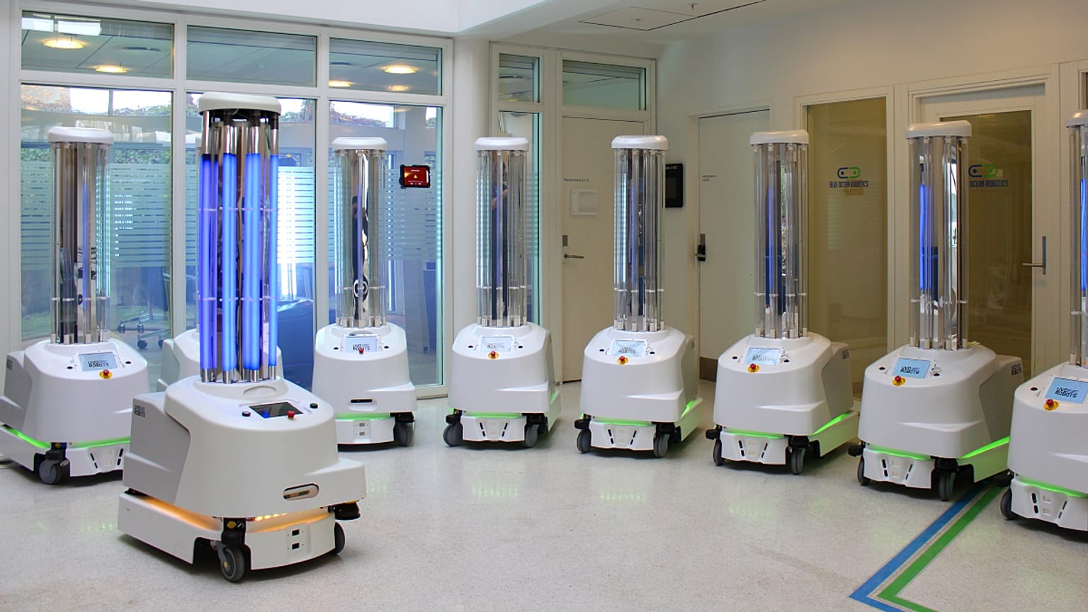 Os robôs UVD da Blue Ocean Robotics estão em alta na luta contra a pandemia