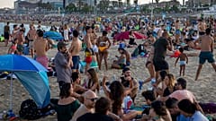 La playa de Barcelona el pasado 21 de junio