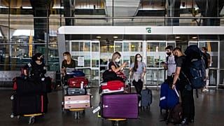 Passagiere in Madrid