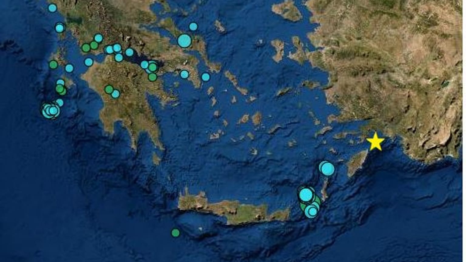 Νέος σεισμός 4,7 Ρίχτερ ανοιχτά της Ρόδου