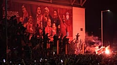 Liverpool-Fans feiern die Meisterschaft