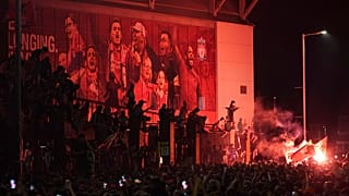 Liverpool-Fans feiern die Meisterschaft