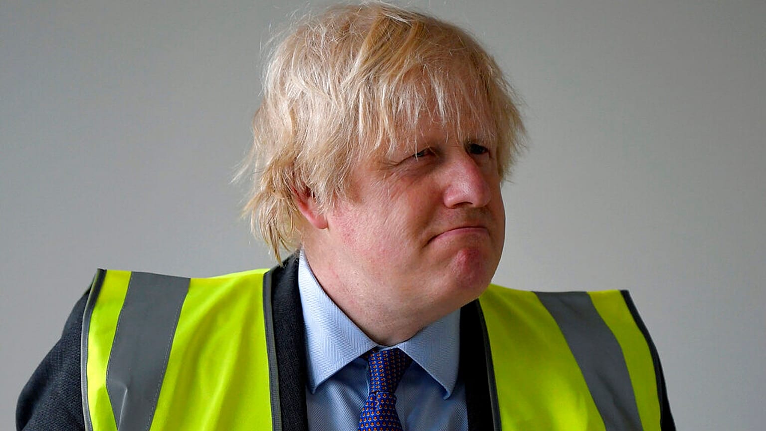 Britain's Prime Minister Boris Johnson visits the construction site of Ealing Fields High School in west London, Monday June 29, 2020
